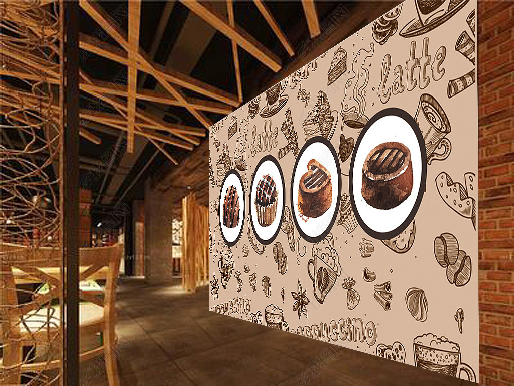 背景墙 工装背景墙 酒店|餐饮业装饰背景墙 > 面包店糕点饼干烘焙甜品