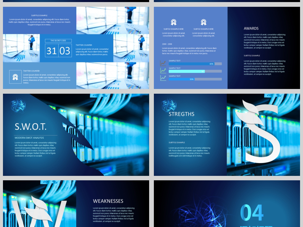 网络5G新时代动态PPT炫酷模板