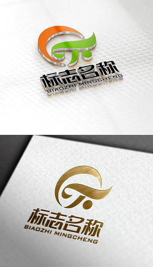 原创原创字母cf农业环保logo