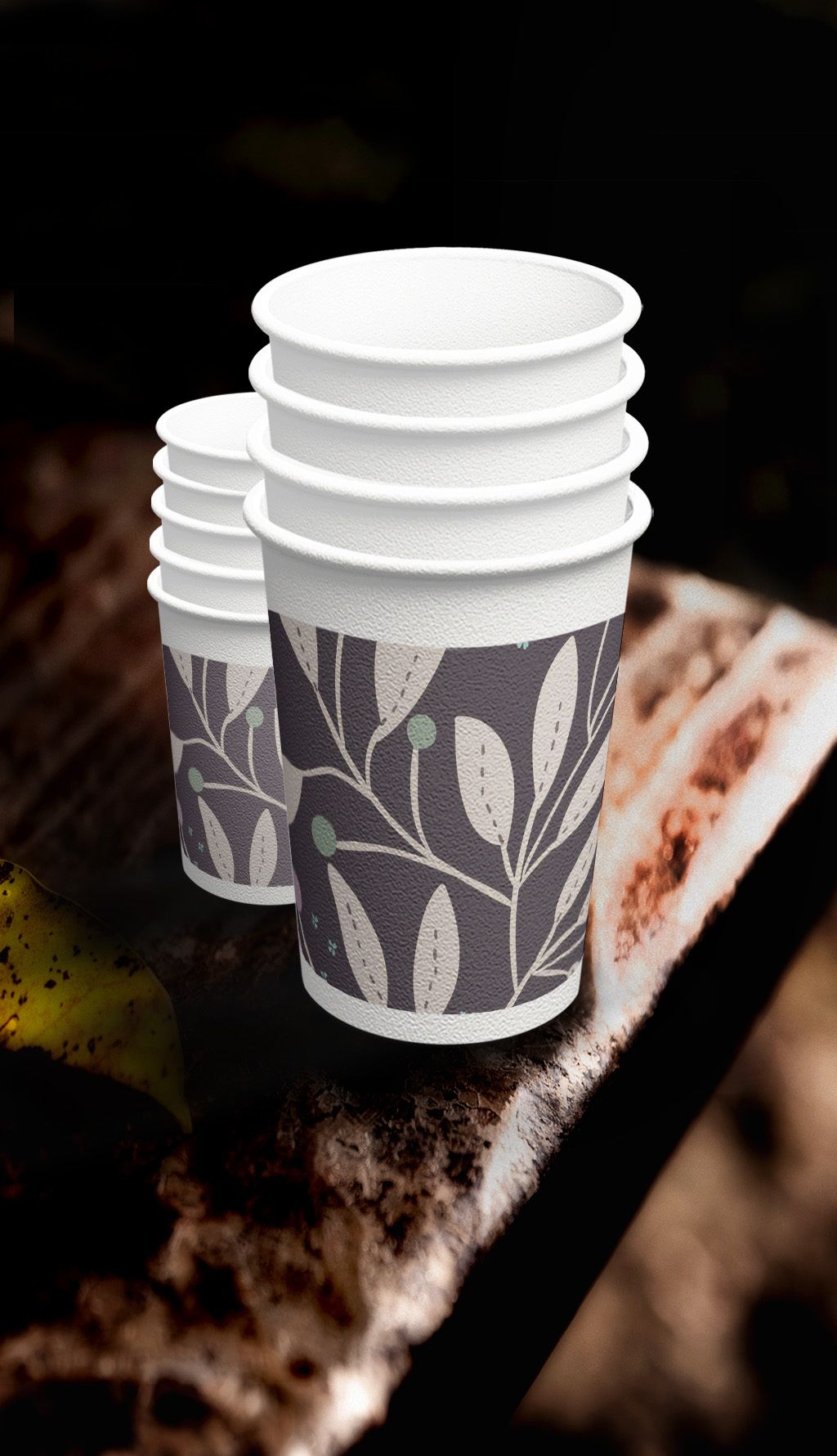 高端定制图案用纸杯一次性纸杯印刷制作稿