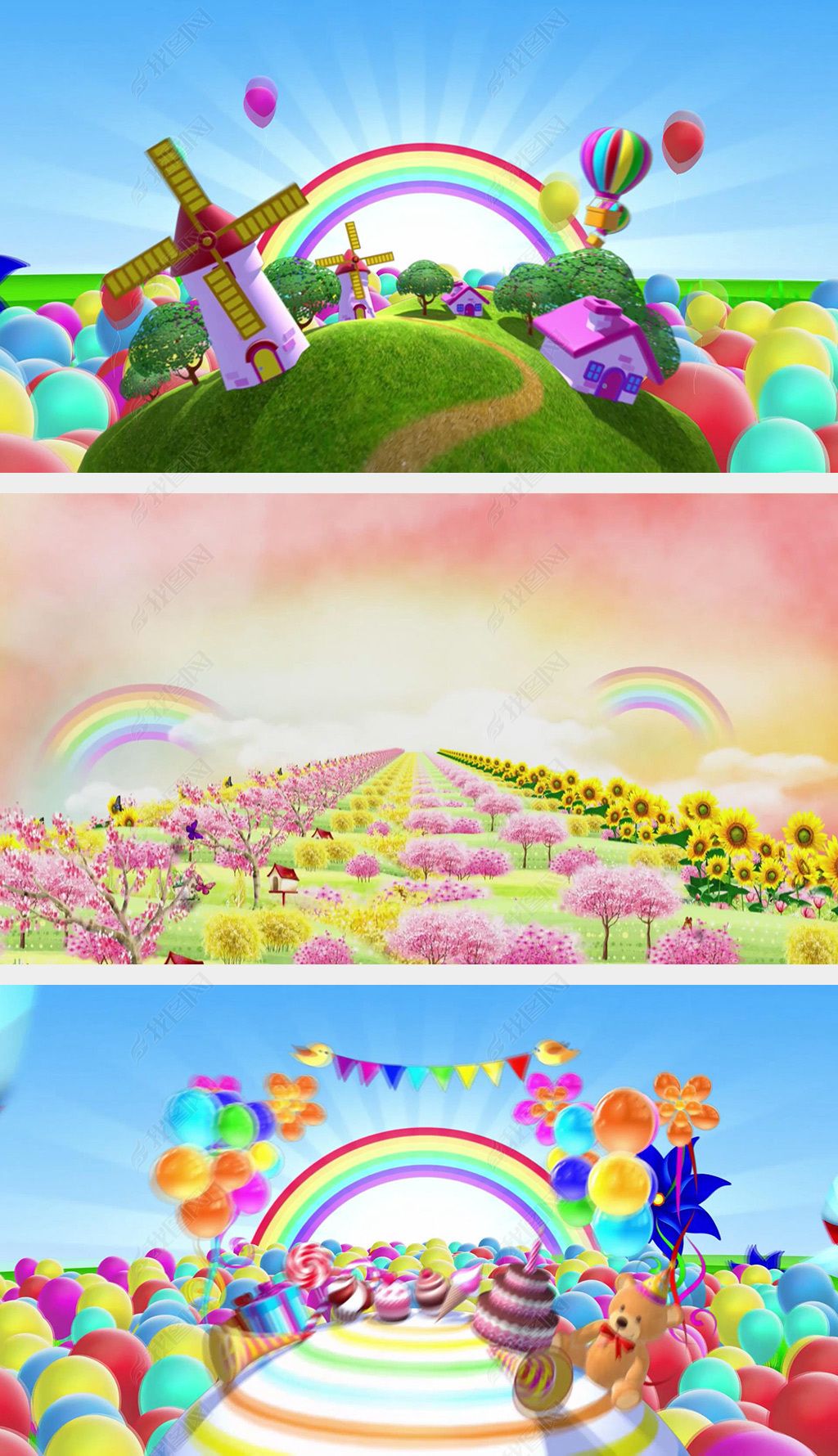 3d卡通背景素材