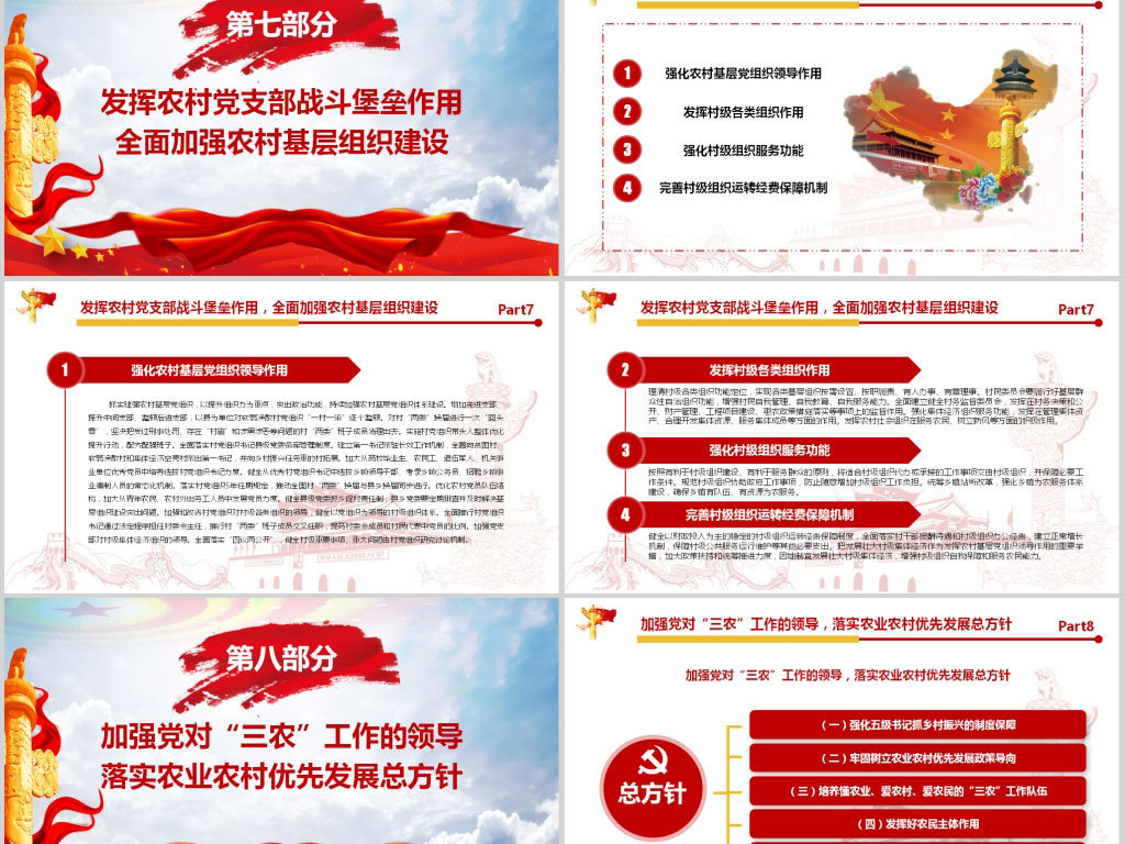 2019年中央一号文件做好三农工作党建党课党