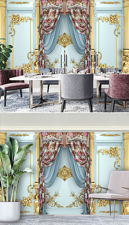 欧式宫廷拱门玄关专题模板-欧式宫廷拱门玄关图片素材下载-我图网