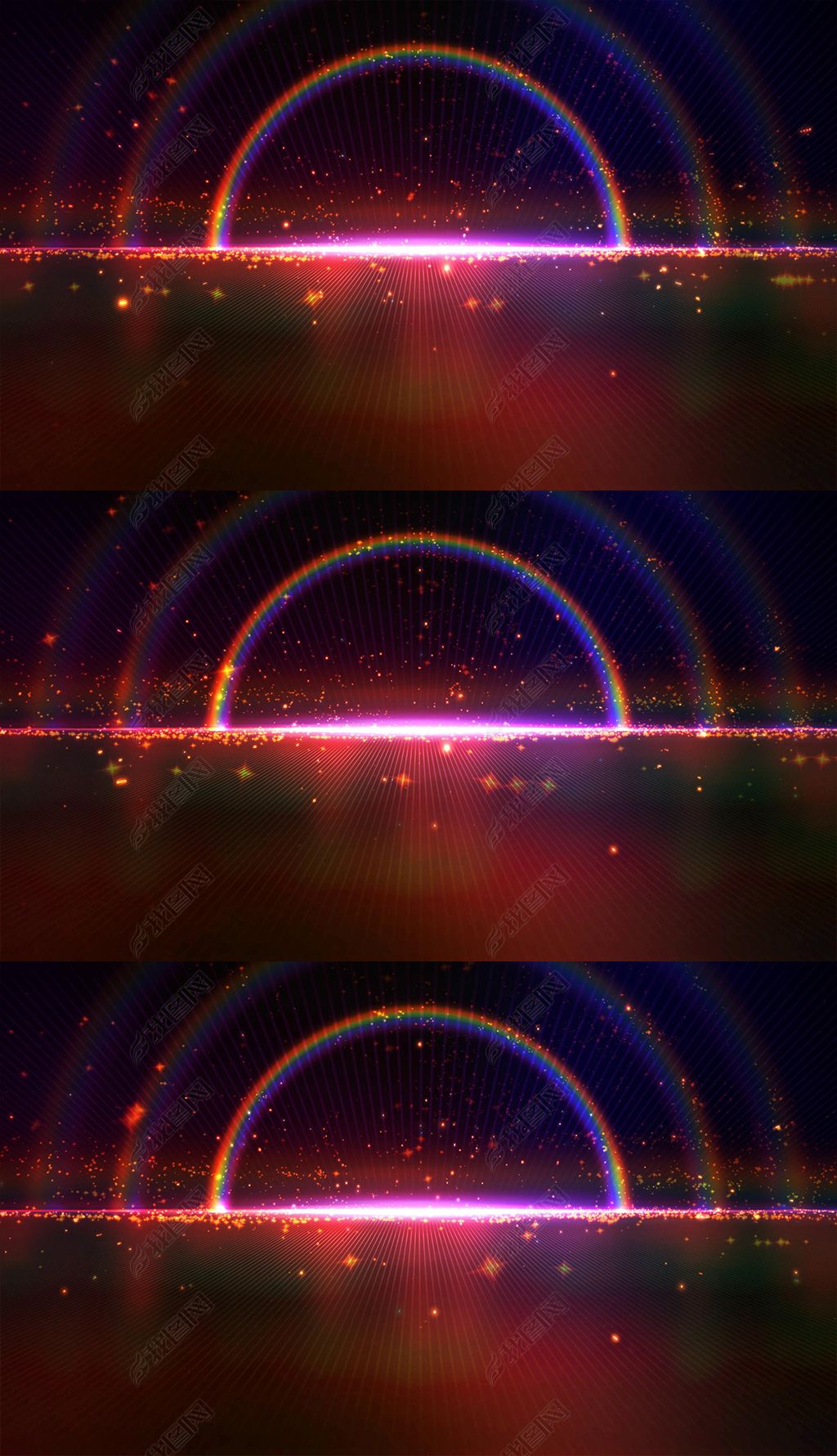 大气唯美彩虹背景视频素材