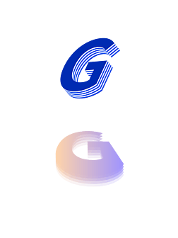 立体glogo|g字母立体风格logo