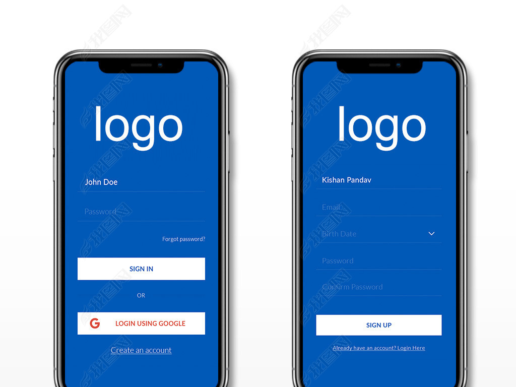高端服饰商城购物APP设计UI界面模版