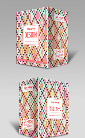 高档时尚创意礼品盒水果产品包装设计模板