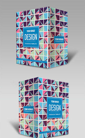 彩色几何体时尚创意产品包装盒礼盒