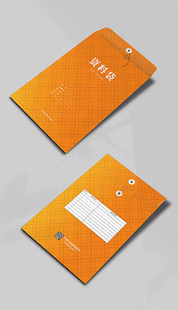 c图包装设计|时尚现代袋档案袋文件袋包装设计展开图c