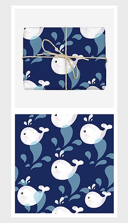 白色童装卡通海豚喷水图案纯棉直喷数码3c