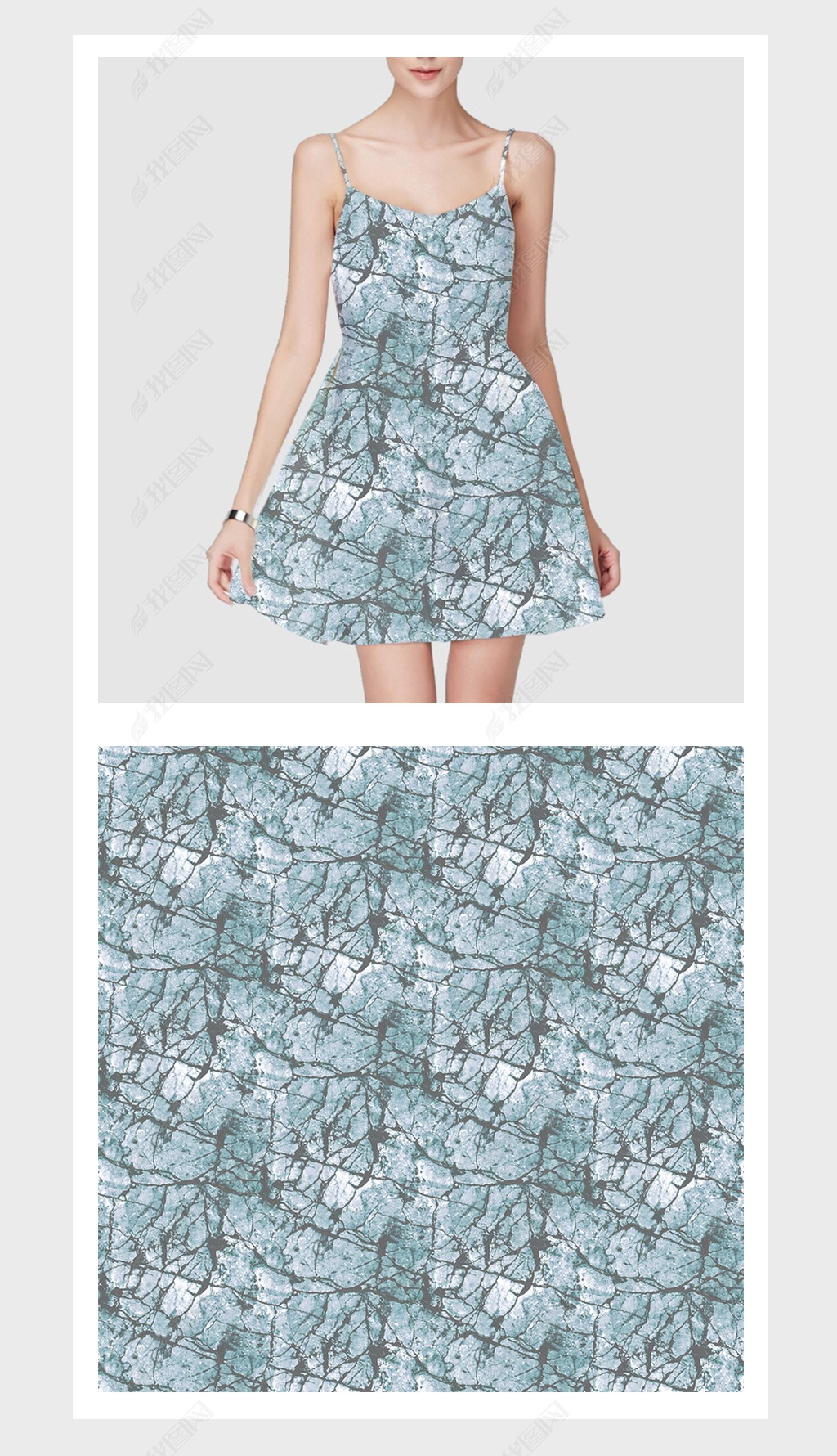 简约设计时尚服装花型图案设计