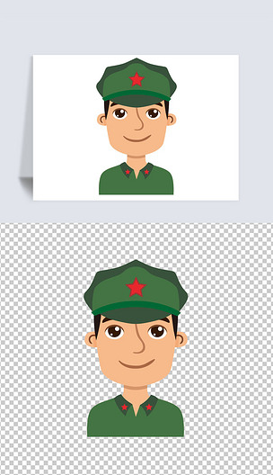 可爱卡通男党员