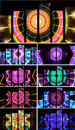 街舞少年配乐成品动感舞台视频万花筒led背景