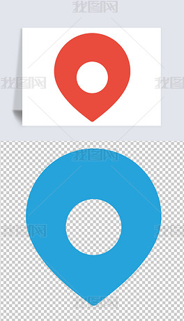 定位图标标志地图位置定位卫星定位png免抠素材