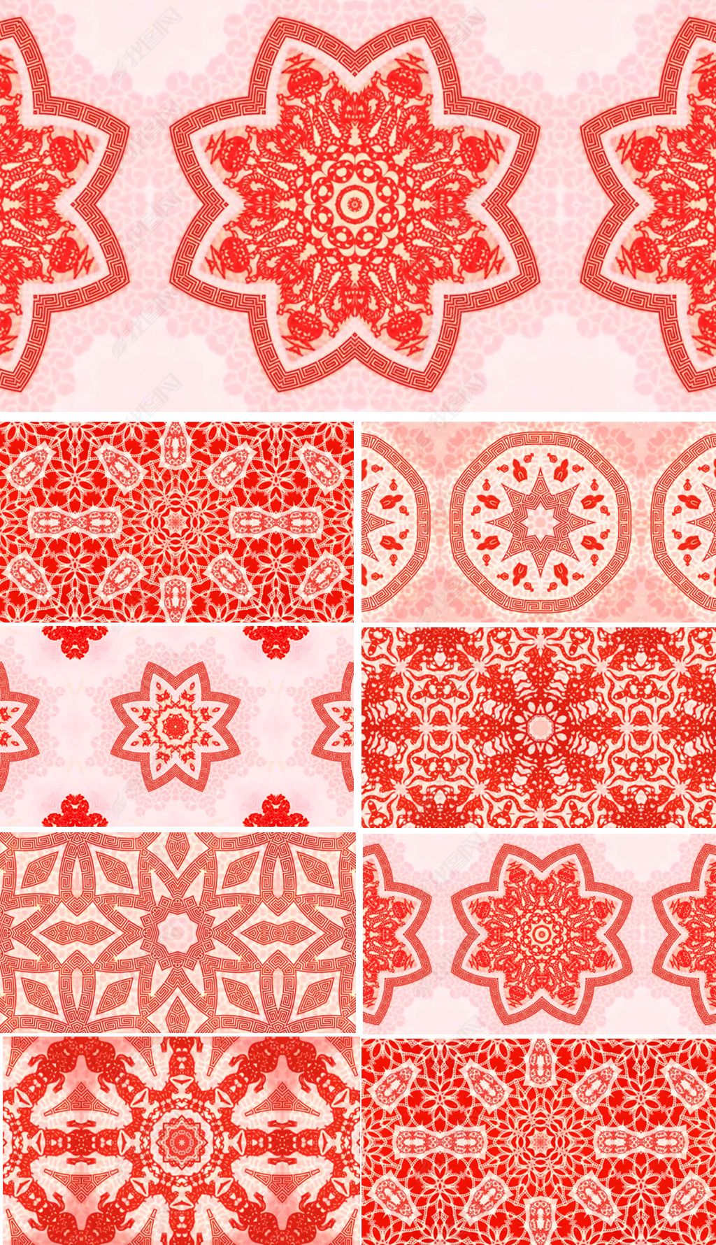 剪纸姑娘背景中国风led大屏幕视频少儿舞蹈背