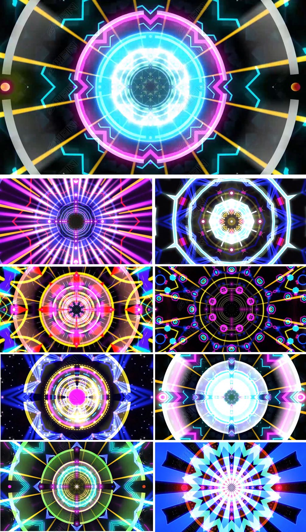 花姐狂浪配乐成品动感舞台万花筒视频素材