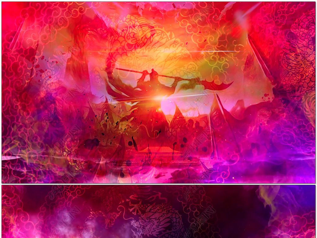 醉赤壁中国风古典战争风格背景视频