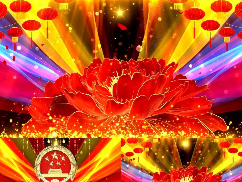 《我和我的祖国》配乐歌曲舞蹈LED背景