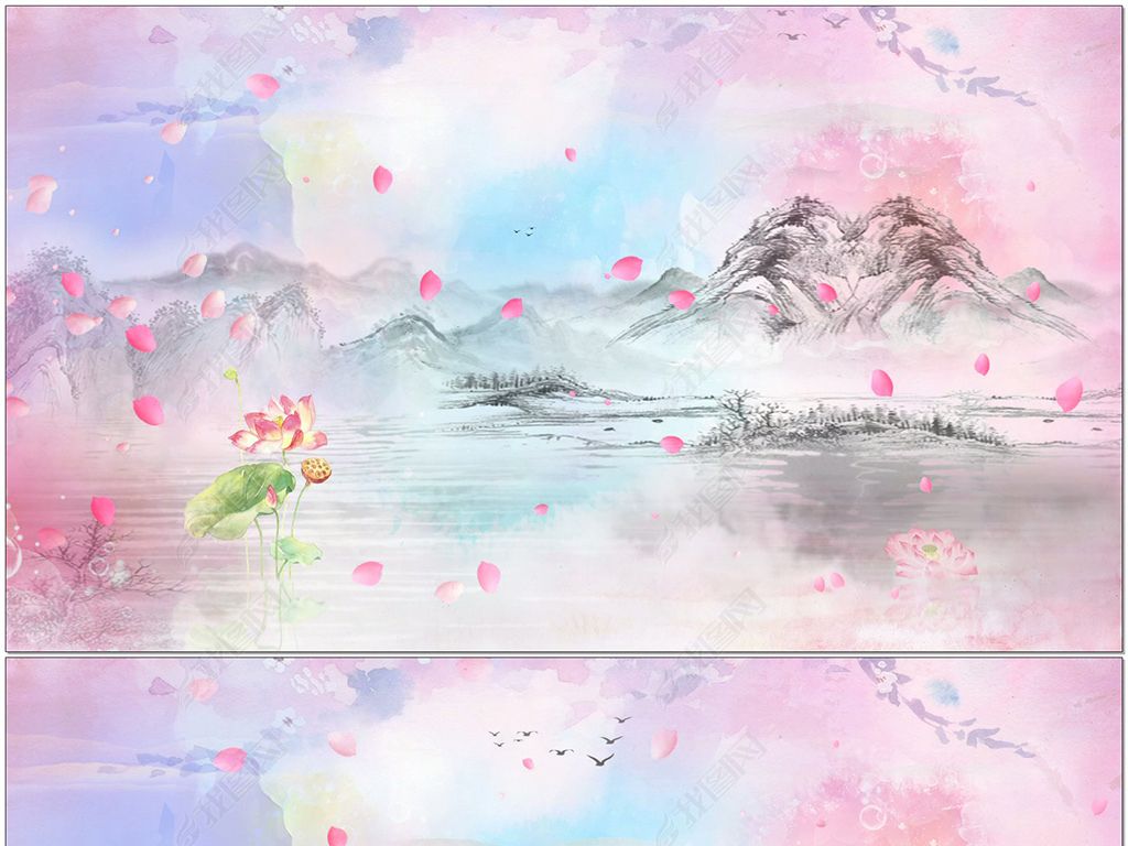 梦里水乡中国风唯美古典舞蹈LED背景视频