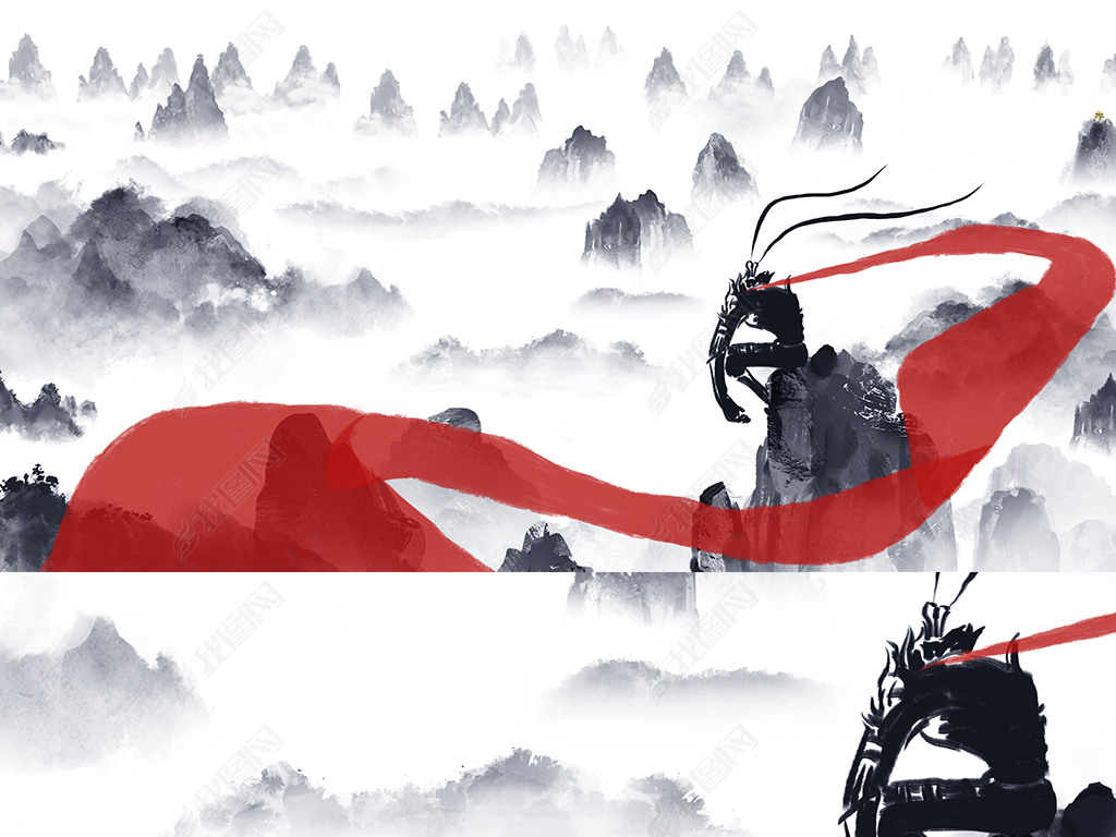 神话人物大圣归来装饰画斗战胜佛西游记插画