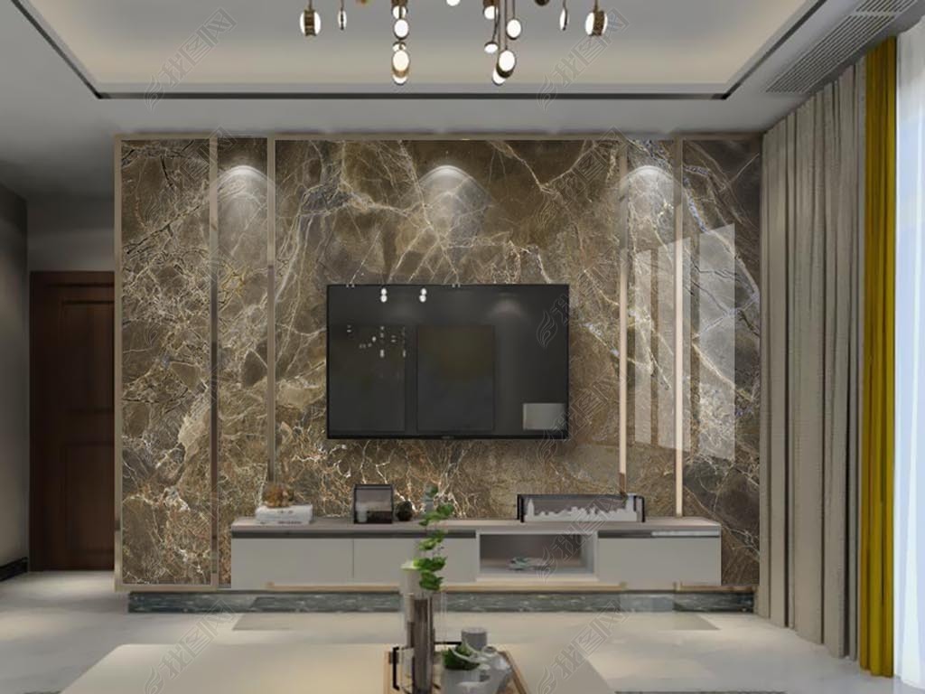 高档深啡大理石纹背景墙