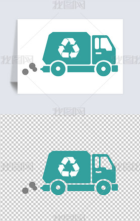 垃圾分类图标垃圾车图片素材