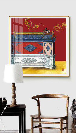 新中式中国风民俗艺术建筑装饰画装饰画|现代简约新中式中国风民俗