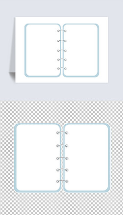 日记笔记本对话框边框花边免扣png素材