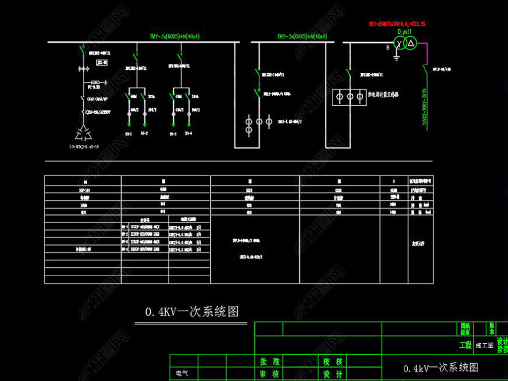 400KVA׼緿CADͼ