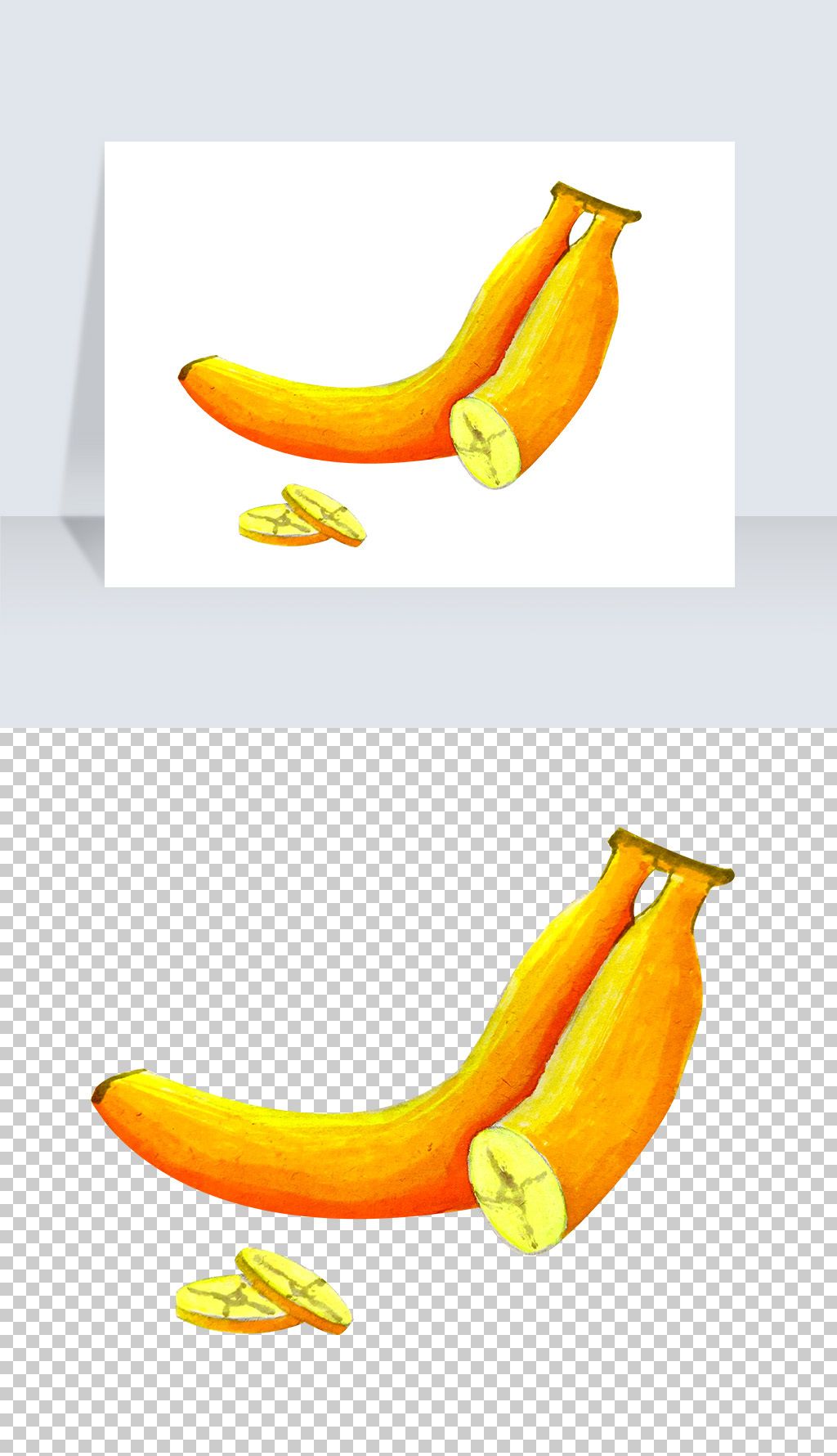 卡通香蕉香蕉片png