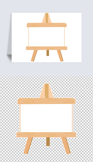 画架画板形状卡通相框边框对话框png素材