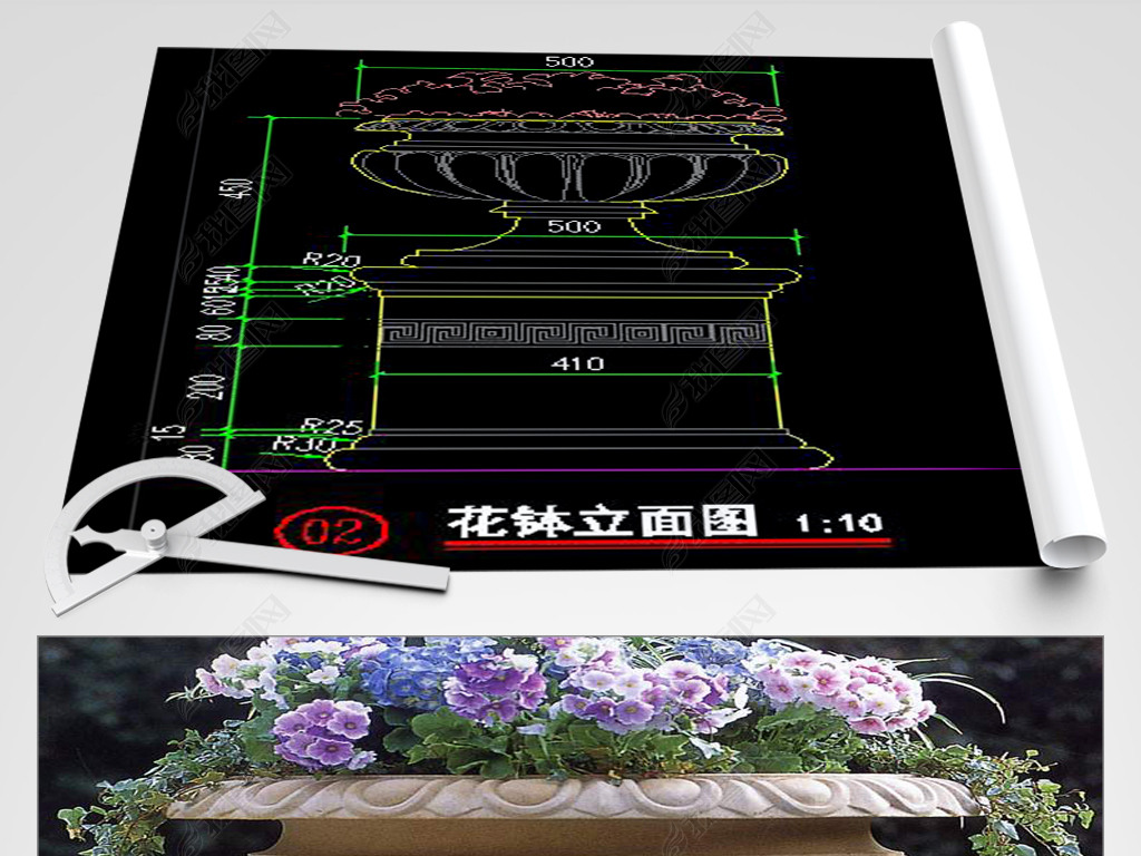 Ʒŷʽ񻨲辰СƷCADʩͼ