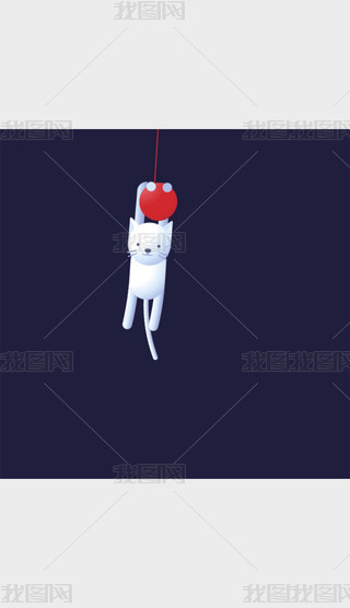 ŵСè--Cat Swinging on String