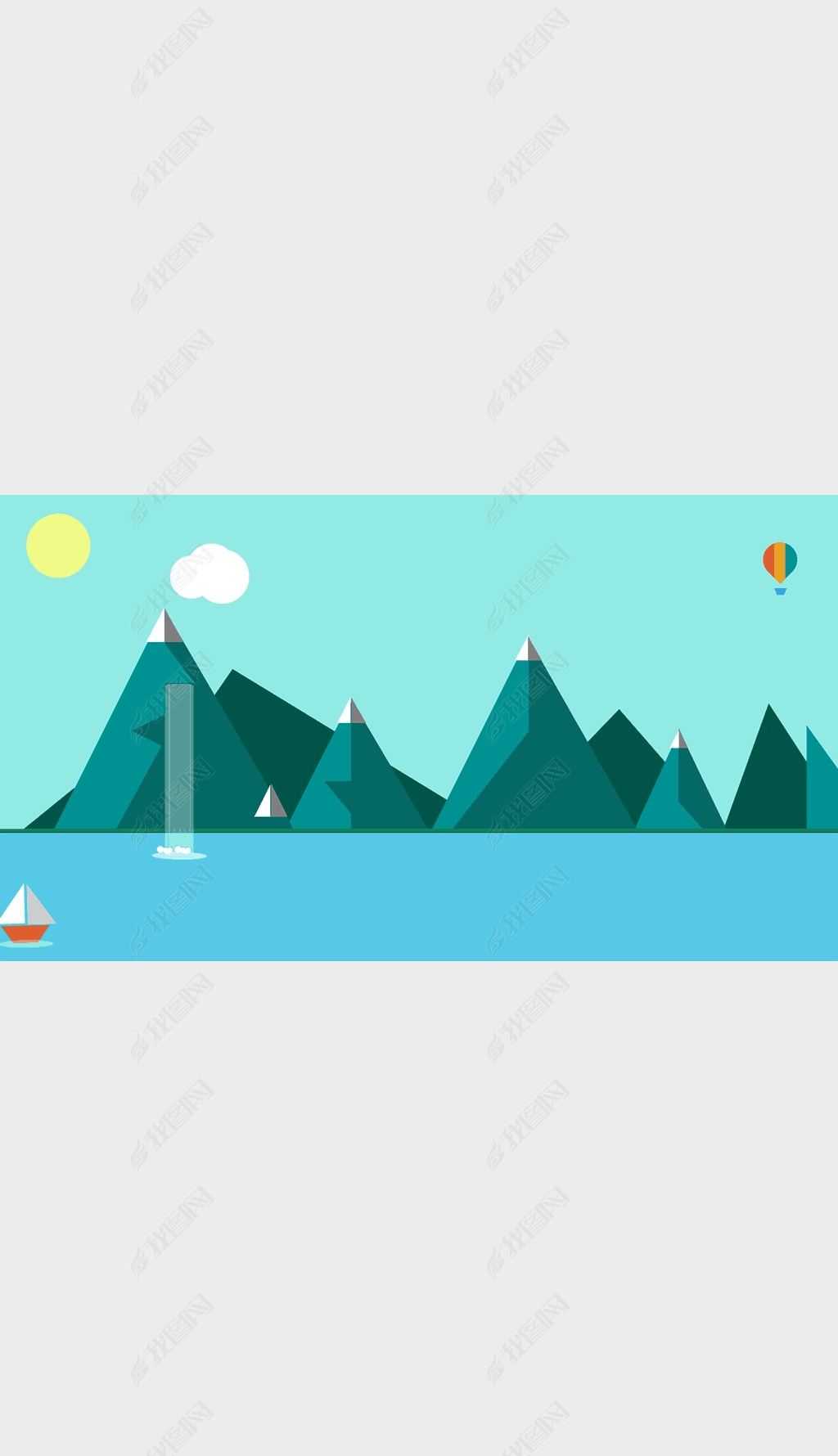 ƽ羰--Css flat day landscape