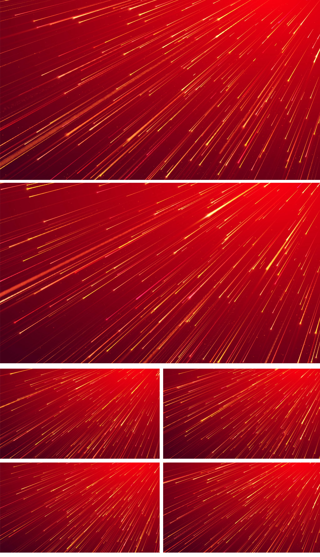 循环红底流星粒子幕背景