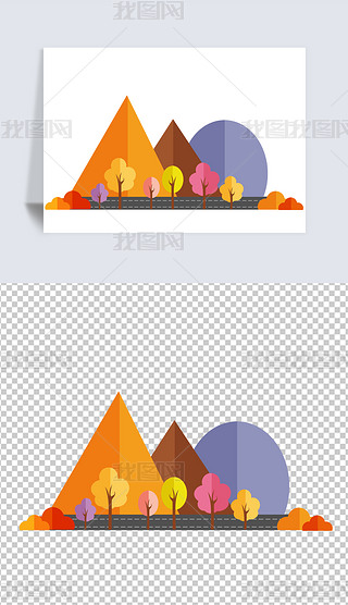 树林平面构成专题模板-树林平面构成图片素材下载-我图网