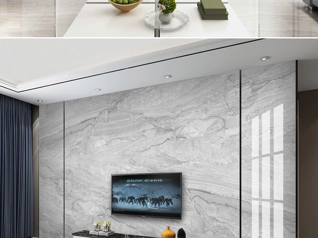 高清浅灰大理石纹爵士白大理石背景墙