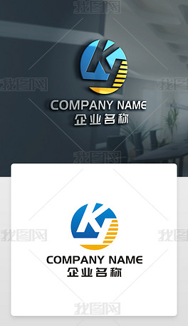 KY字母标志KY标志YK标志YK字母标志图片设计