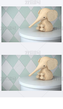 3D模型猫和小象