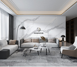 高清中式客厅卧室墙布墙纸效果图场景样机97