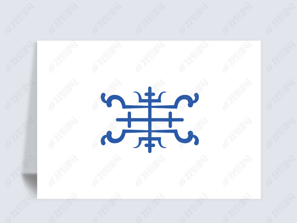 民族风装饰纹蒙古花纹套图矢量ai