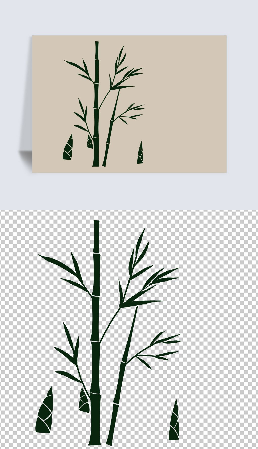 您当前访问作品主题是原创手绘中国风国潮风竹子插画psd免扣素材,编号