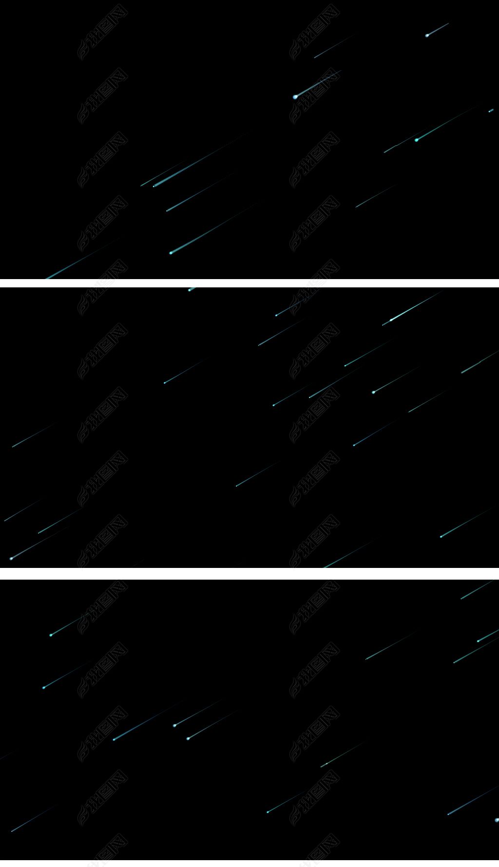 模仿流星雨后期制作视频素材