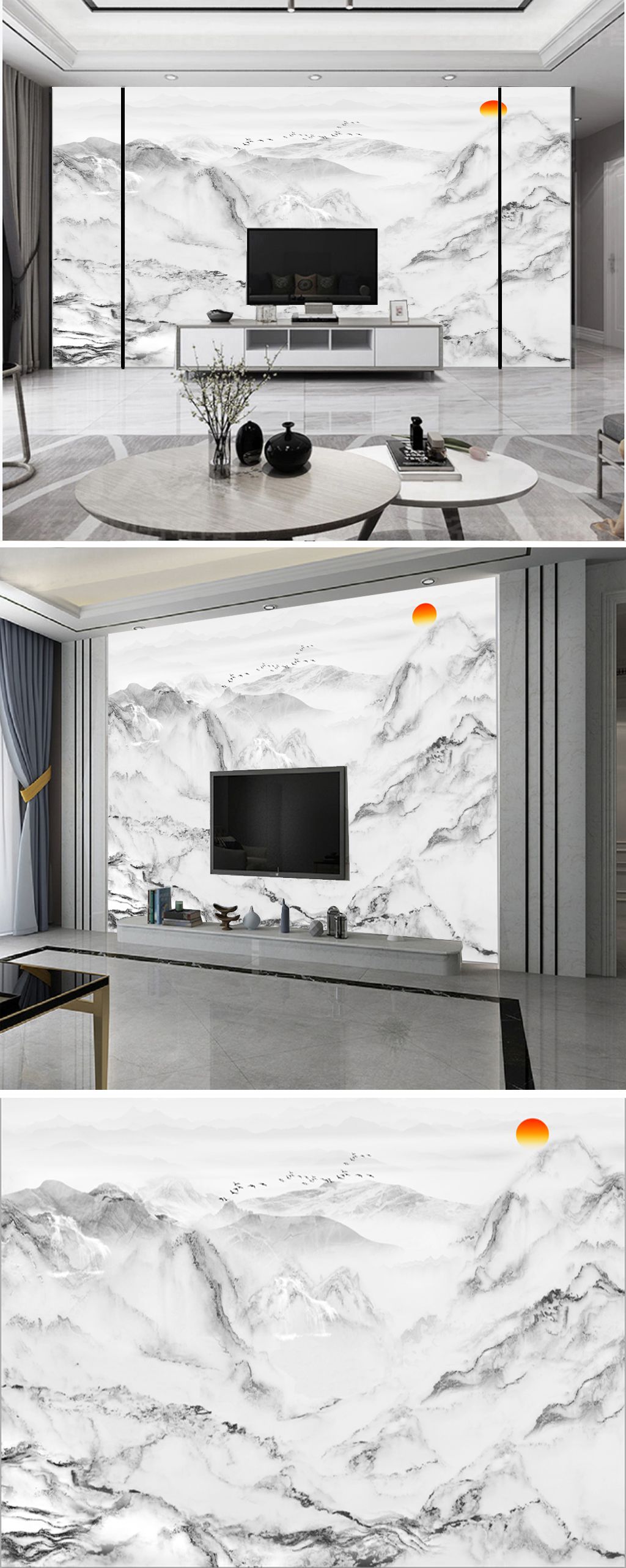 花纹图案-水墨山水大理石花纹图案家居数码图案