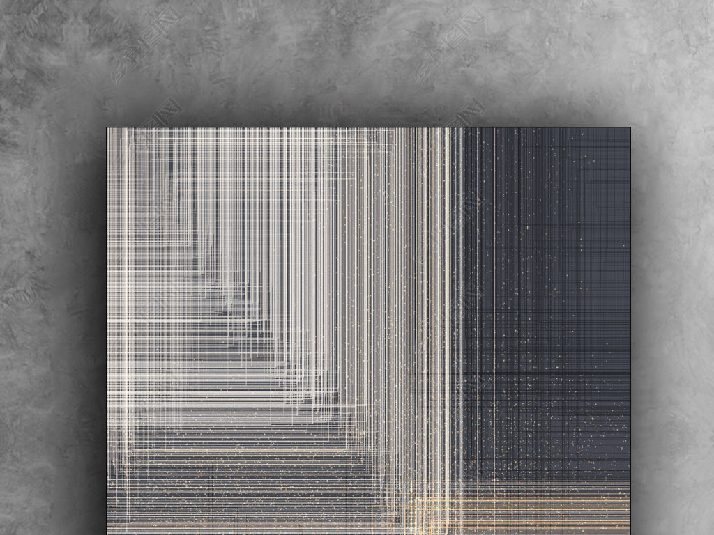 时间已经过去了千年抽象围城方形光影装饰画