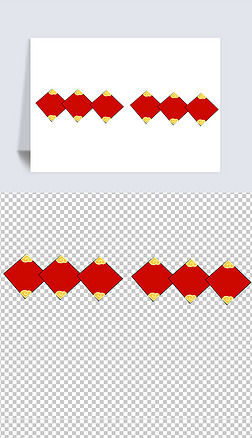 元旦边框祥云菱形标题框