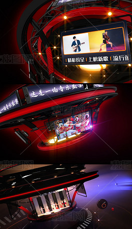 舞台灯光秀炫酷展示ae模板