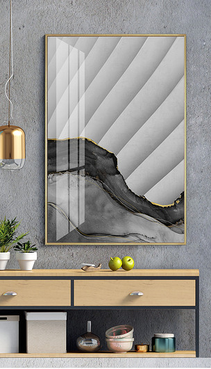 花纹图案现代简约抽象立体几何线条水彩工业风花纹图案家居数码图案