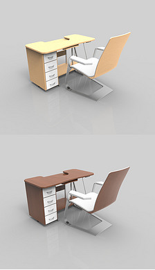 办公桌椅犀牛3D模型