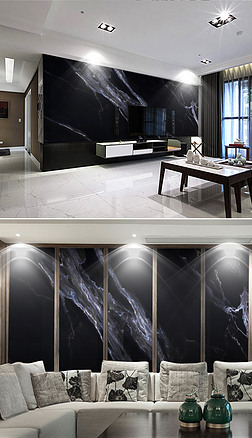 现代大气黑金刚大板大理石纹